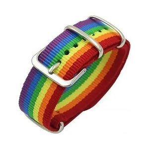 Woven Rainbow Pride Bracelet